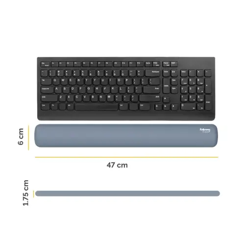 Repose-poignets clavier Breyta - Bleu gris - Fellowes photo du produit