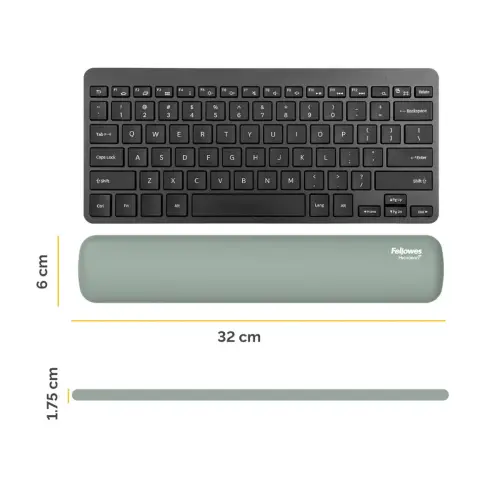 Repose-poignets clavier compact Breyta - Vert Sauge - Fellowes photo du produit