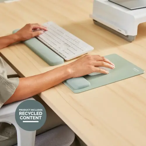 Repose-poignets clavier Breyta - Vert sauge - Fellowes photo du produit