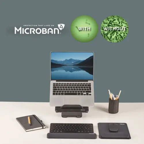 Repose-poignets clavier compact Breyta - Noir - Fellowes photo du produit