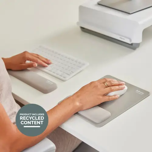 Repose-poignets clavier compact Breyta - Sable - Fellowes photo du produit