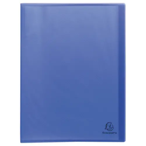 Prot&egrave;ge-documents plastique recycl&eacute; - 40 vues - Bleu - Exacompta photo du produit