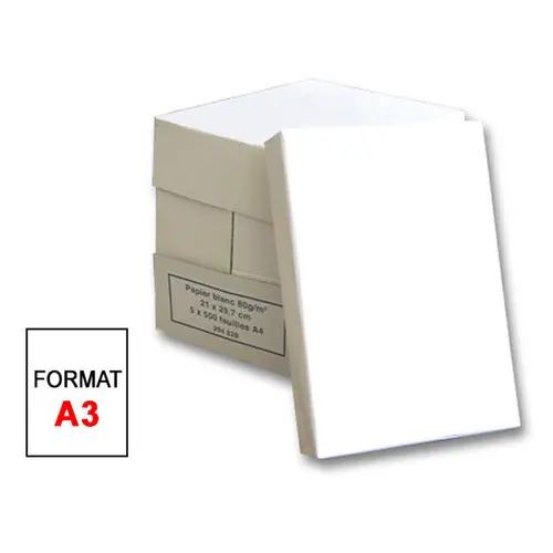 5 Ramettes/2 500 feuilles papier A3 80g - Fiducial photo du produit