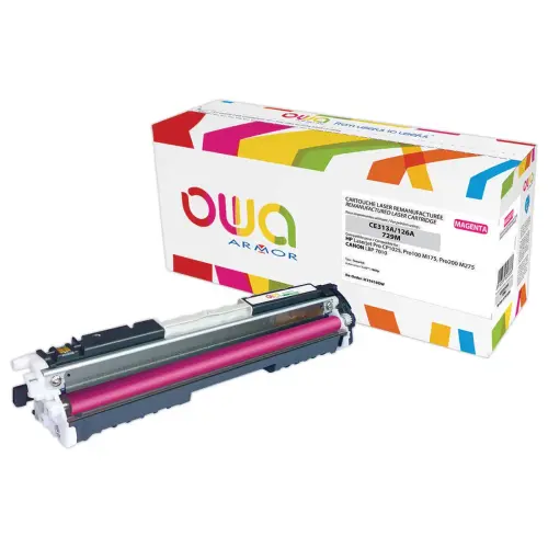 Toner éq. Canon 729 M, HP CE313A - Magenta - OWA photo du produit