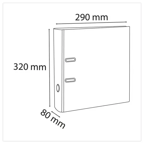 Classeur à levier Prem'Touch Autentik - Dos 80mm - Exacompta photo du produit