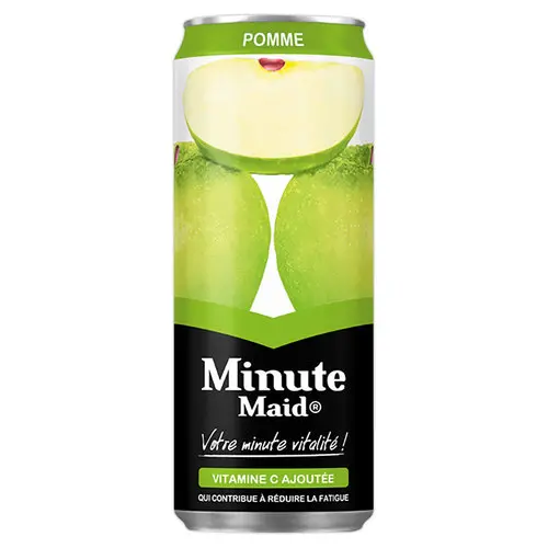 24 canettes de jus de pomme - 33 cl - MINUTE MAID photo du produit