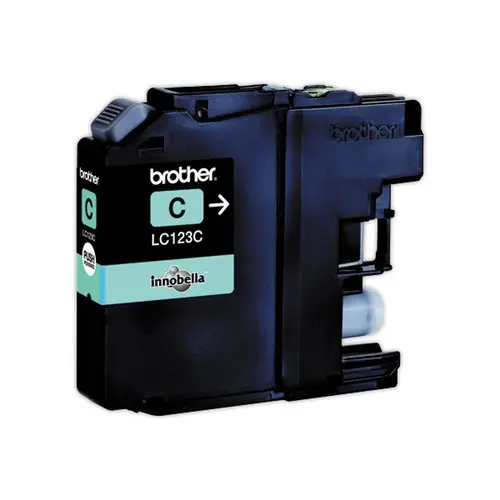Cartouche jet d'encre BROTHER cyan LC123C haute capacité photo du produit