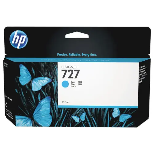 Cartouche jet d'encre HP cyan N&deg;727 photo du produit