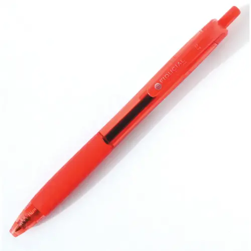 Stylo bille rétractable - Avec grip - Ecriture moyenne - Rouge - Fiducial photo du produit
