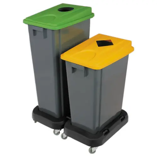 Chariot pour collecteurs "recyclage" 60L et 80L - 4 roues photo du produit