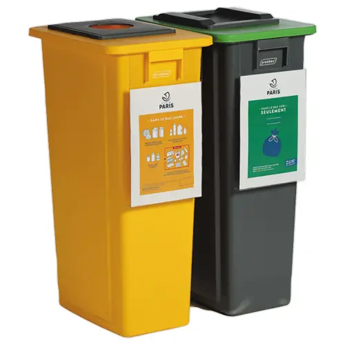 Panneau d'affichage - Pour collecteurs "recyclage" 60L et 80L photo du produit