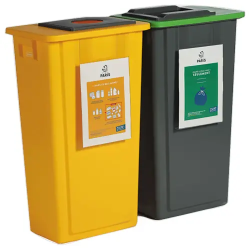 Panneau d'affichage - Pour collecteurs "recyclage" 60L et 80L photo du produit