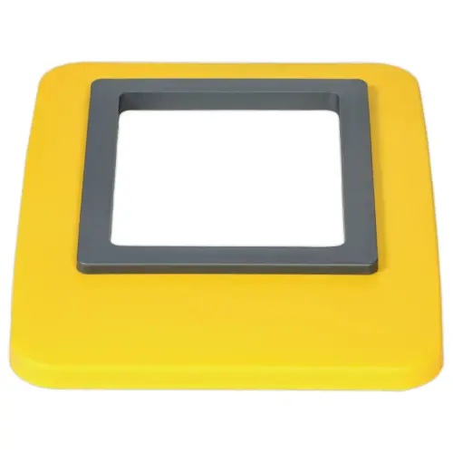 Cadre couvercle pour collecteurs "recyclage" 60L et 80L - Jaune photo du produit