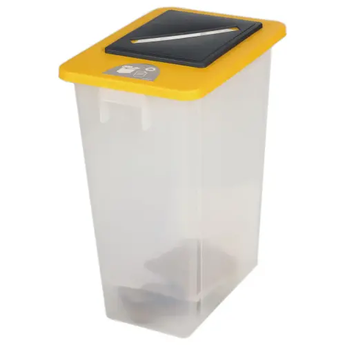 Cadre couvercle pour collecteurs "recyclage" 60L et 80L - Jaune photo du produit