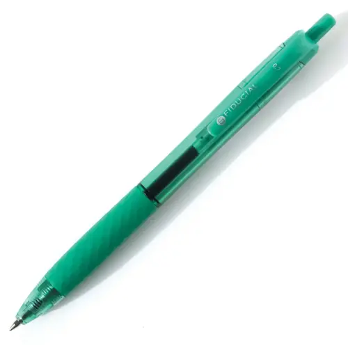 Stylo bille r&eacute;tractable - Avec grip - Ecriture moyenne - Vert - Fiducial photo du produit