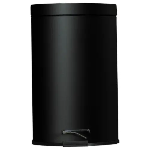 Collecteur à pédale avec bac intérieur en plastique.- 3L - Noir photo du produit