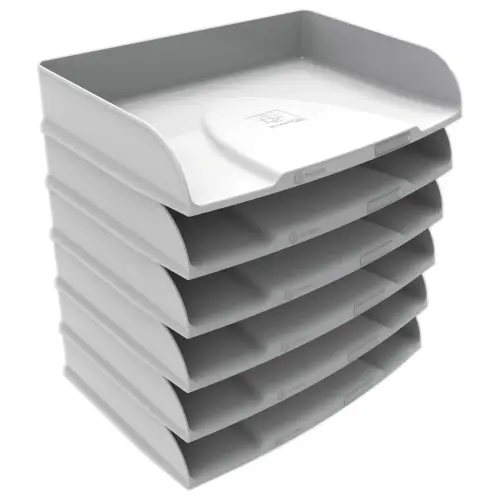 Corbeille à courrier horizontale Autentik - Blanc - Exacompta photo du produit