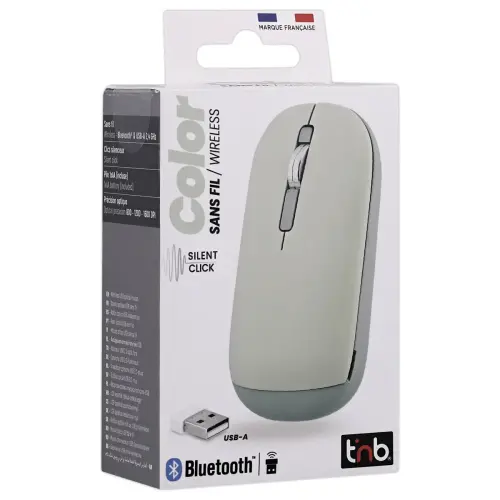 Souris sans fil Color - Vert - T'NB photo du produit