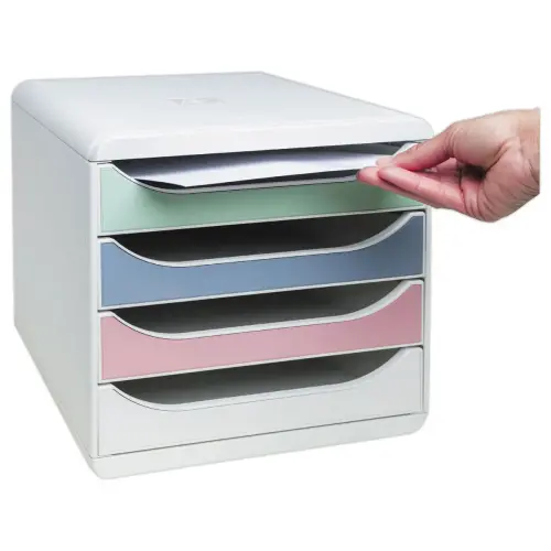 Module de classement Big Box - 4 tiroirs - Exacompta photo du produit