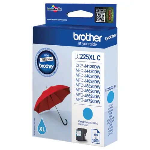 Cartouche Brother LC225XLC cyan photo du produit