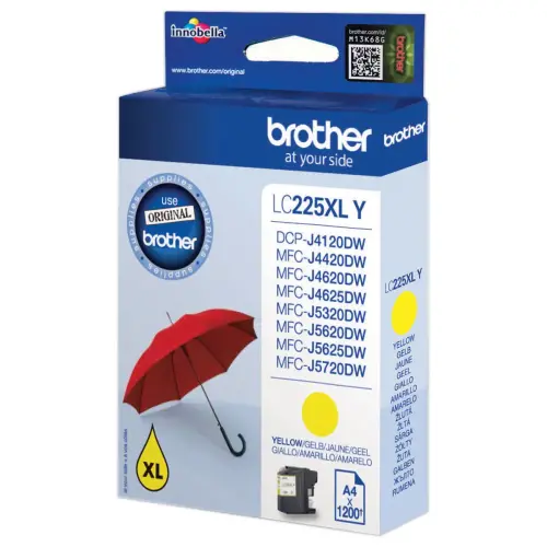 Cartouche Brother LC225XLY jaune photo du produit