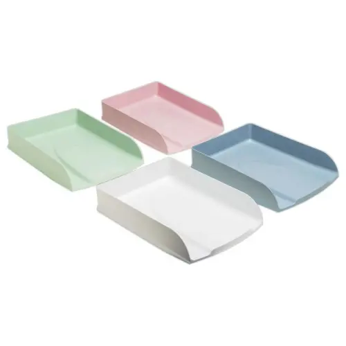 4 Corbeilles &agrave; courrier Autentik - Couleurs assorties - Exacompta photo du produit