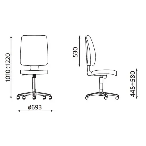 Siège de bureau synchrone Taktik - Nowy Styl photo du produit