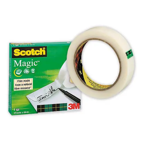 Ruban adhésif invisible mat Scotch Magic 810 - 66 m x 19 mm - SCOTCH