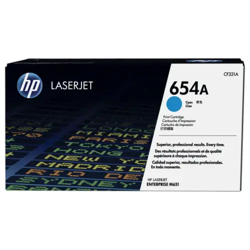 HP 654A CF331A toner cyan photo du produit