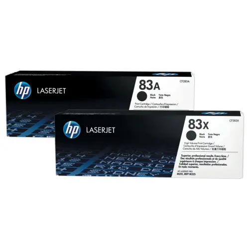 HP 83X CF283X toner noir Grande capacité photo du produit