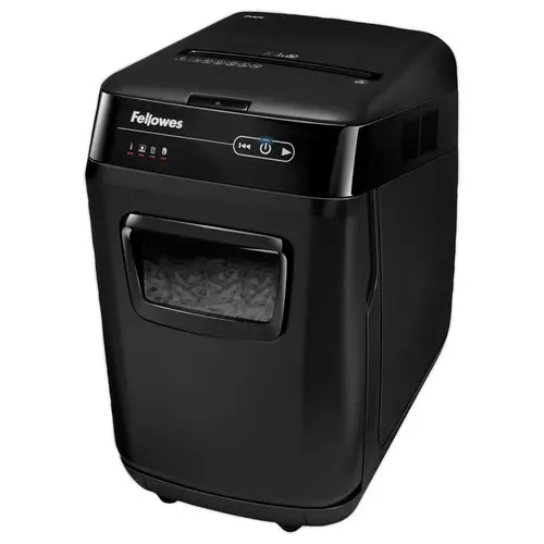 Destructeur automatique Fellowes AutoMax 200C - coupe crois&eacute;e - utilisation mod&eacute;r&eacute;e photo du produit