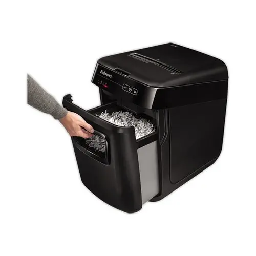 Destructeur automatique Fellowes AutoMax 200C - coupe crois&eacute;e - utilisation mod&eacute;r&eacute;e photo du produit