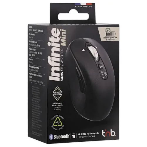 Souris Infinite mini - Rechargeable - Noir - T'NB photo du produit