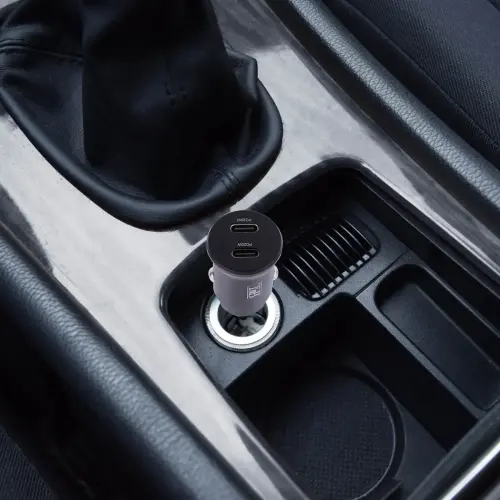 Chargeur de voiture - 2 x USB-C - T'NB photo du produit
