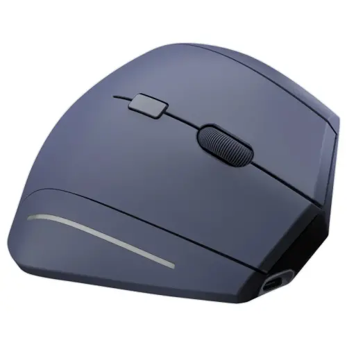 Souris ERGO sans fil - Verticale - Rechargeable - Bleu - T'NB photo du produit