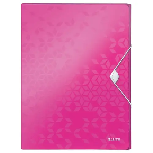 Boîte de classement plastique WOW - Rose - Leitz photo du produit