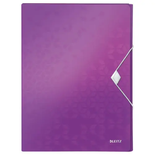 Boîte de classement plastique WOW - Violet - Leitz photo du produit