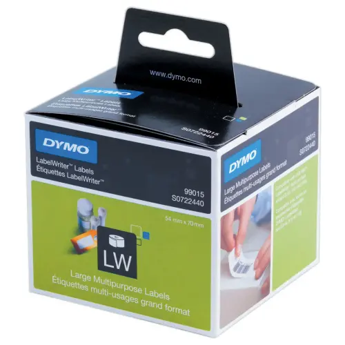 Rouleau de 320 &eacute;tiquettes blanches LabelWriter multi-usages - 54 x 70 mm - Dymo photo du produit