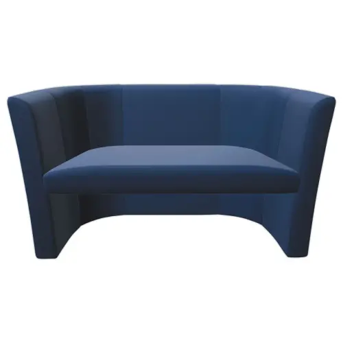 Canap&eacute; club - 2 places - Simili cuir - Bleu photo du produit