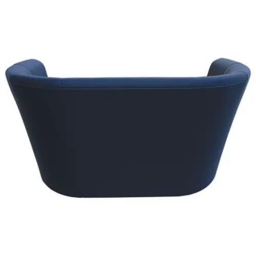 Canap&eacute; club - 2 places - Simili cuir - Bleu photo du produit