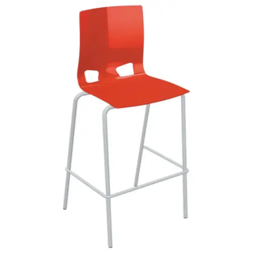 Tabouret haut Fondo hocker - Polypropylène - Rouge photo du produit