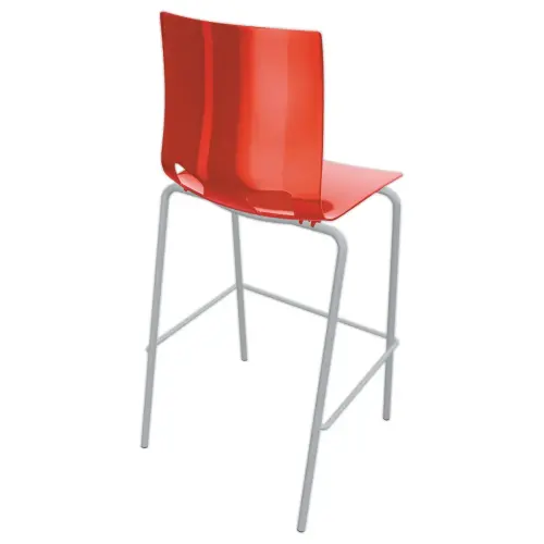 Tabouret haut Fondo hocker - Polypropylène - Rouge photo du produit