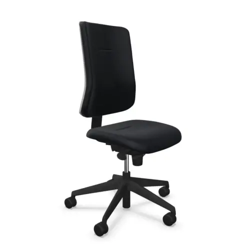 Si&egrave;ge de bureau synchrone ATILA tissu noir avec glissi&egrave;re d'assise photo du produit