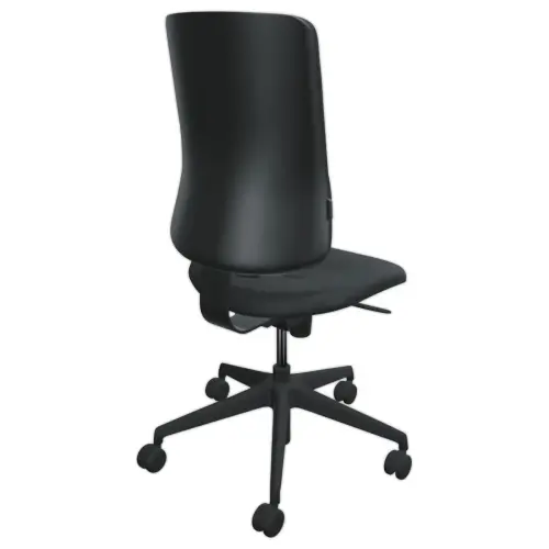 Si&egrave;ge de bureau synchrone ATILA tissu noir avec glissi&egrave;re d'assise photo du produit