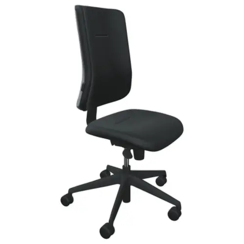 Si&egrave;ge de bureau synchrone ATILA tissu noir avec glissi&egrave;re d'assise photo du produit