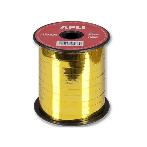 2 Rouleaux de ruban Bolduc Or 7 mm x 250m photo du produit