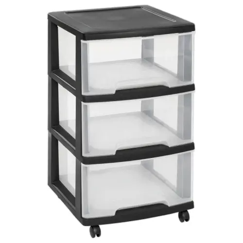 Tour de rangement - 3 X 20 L - Avec roues - Curver photo du produit