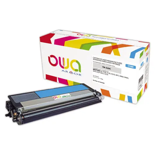Toner éq. BROTHER TN-320C - Cyan - OWA photo du produit