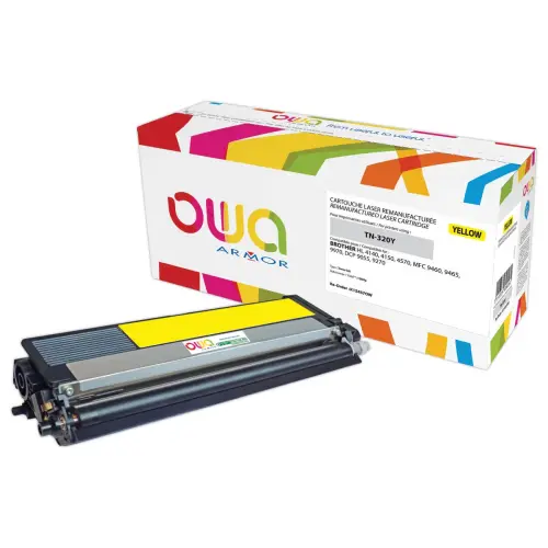 Toner éq. Brother TN-320Y - Jaune - OWA photo du produit