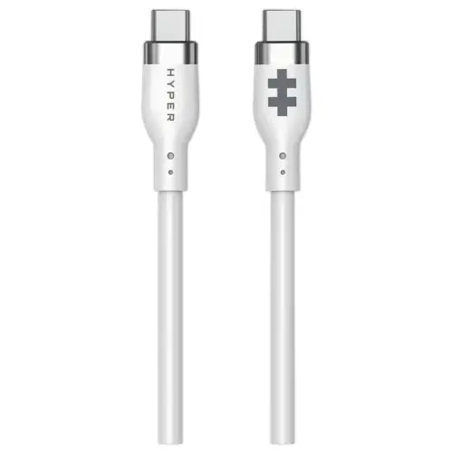 Câble USB-C 60W 1,5M - Blanc - Hypertec photo du produit